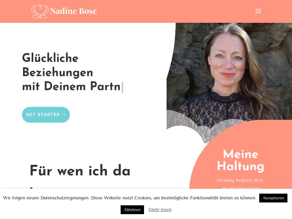 Website von Nadine Bose in Kassel