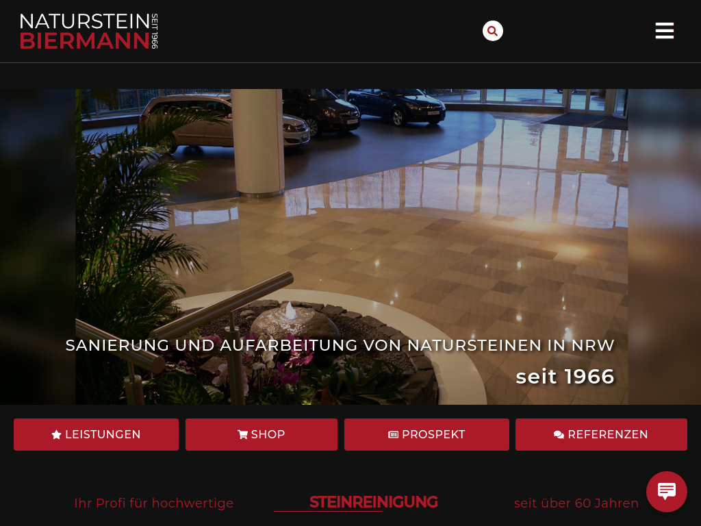 Website von Naturstein Biermann in Bergkamen