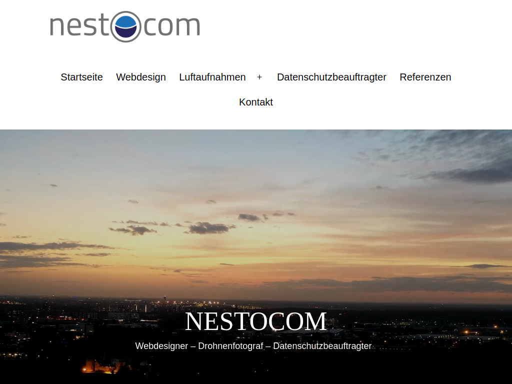 Website von Nestocom in Ratingen