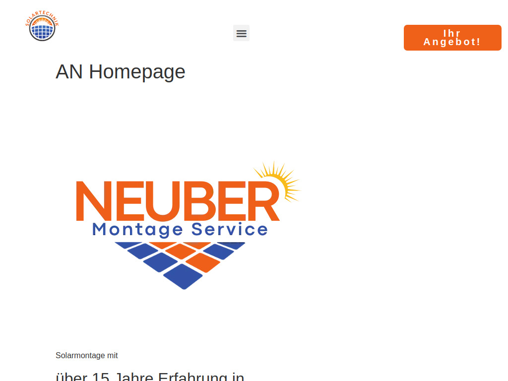 Website von A. Neuber in Eggersdorf