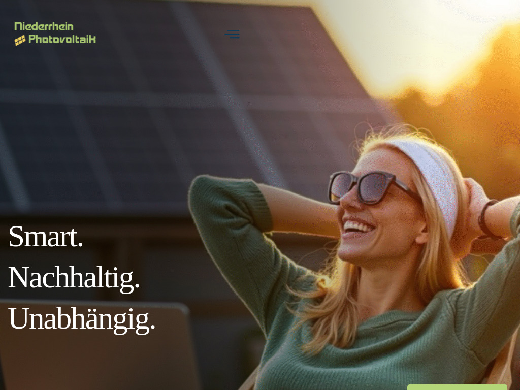 Website von NP Niederrhein Photovoltaik GmbH in Sonsbeck