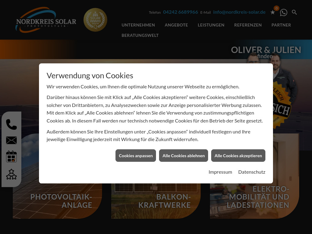 Website von K&S Energie GmbH & Co. KG in Syke