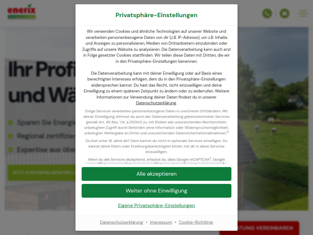 Website von Nord-Ostsee Solar GmbH in Flensburg