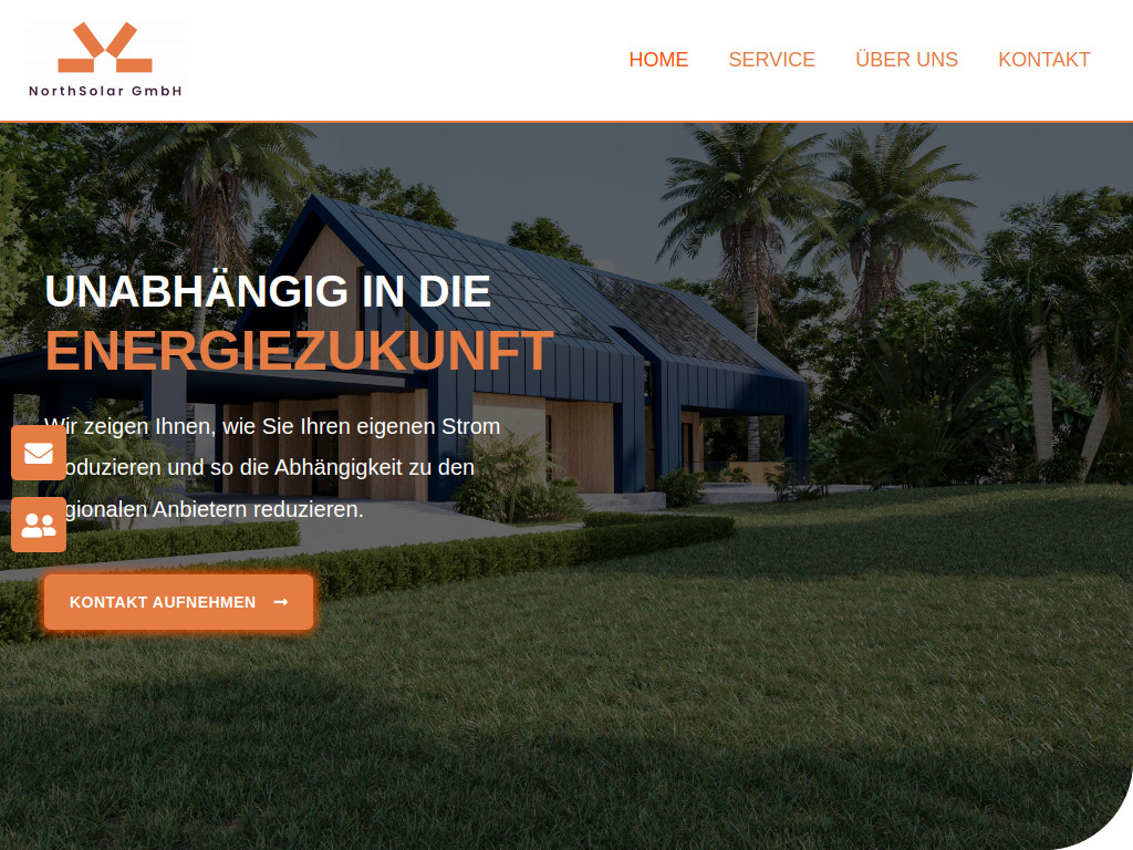 Website von NorthSolar GmbH in Damme