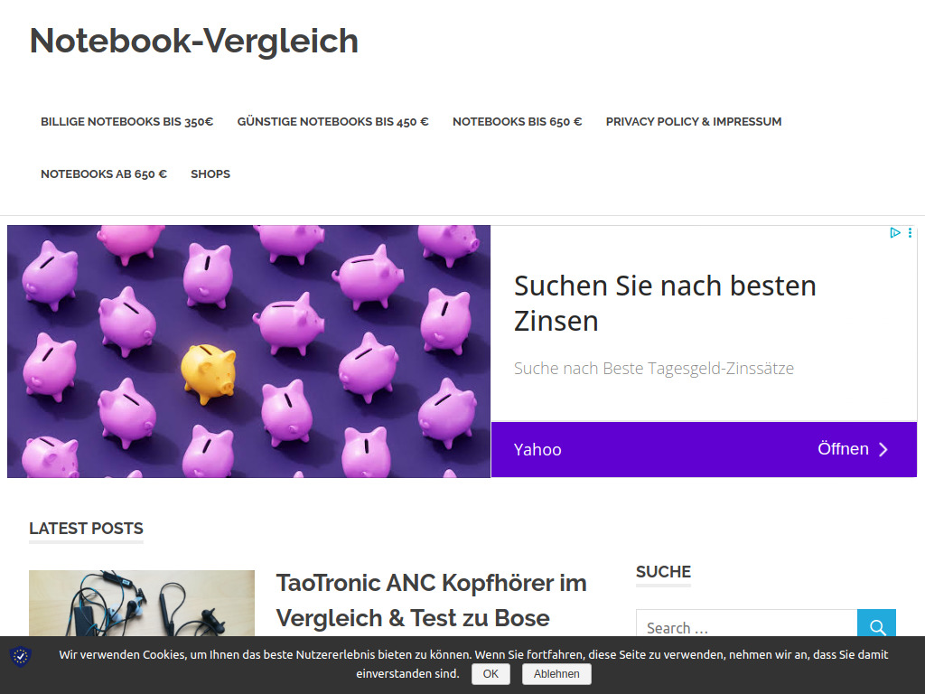 Website von J.P. Koenigstaetter in Wien