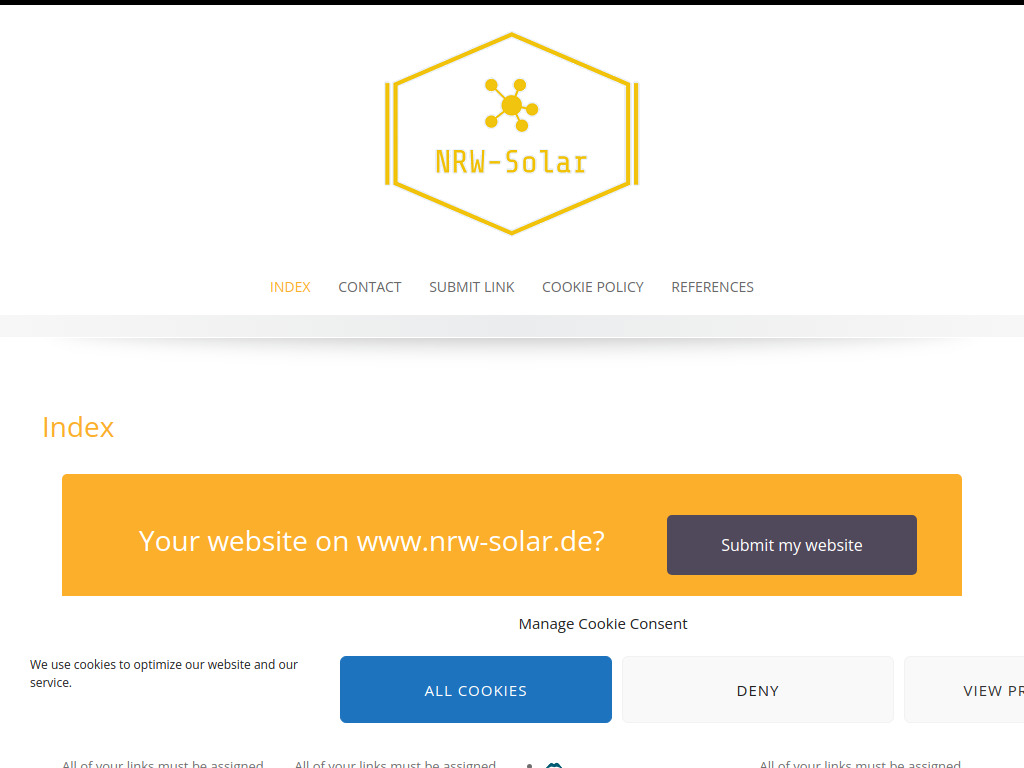 Website von Index • NRW-Solar
