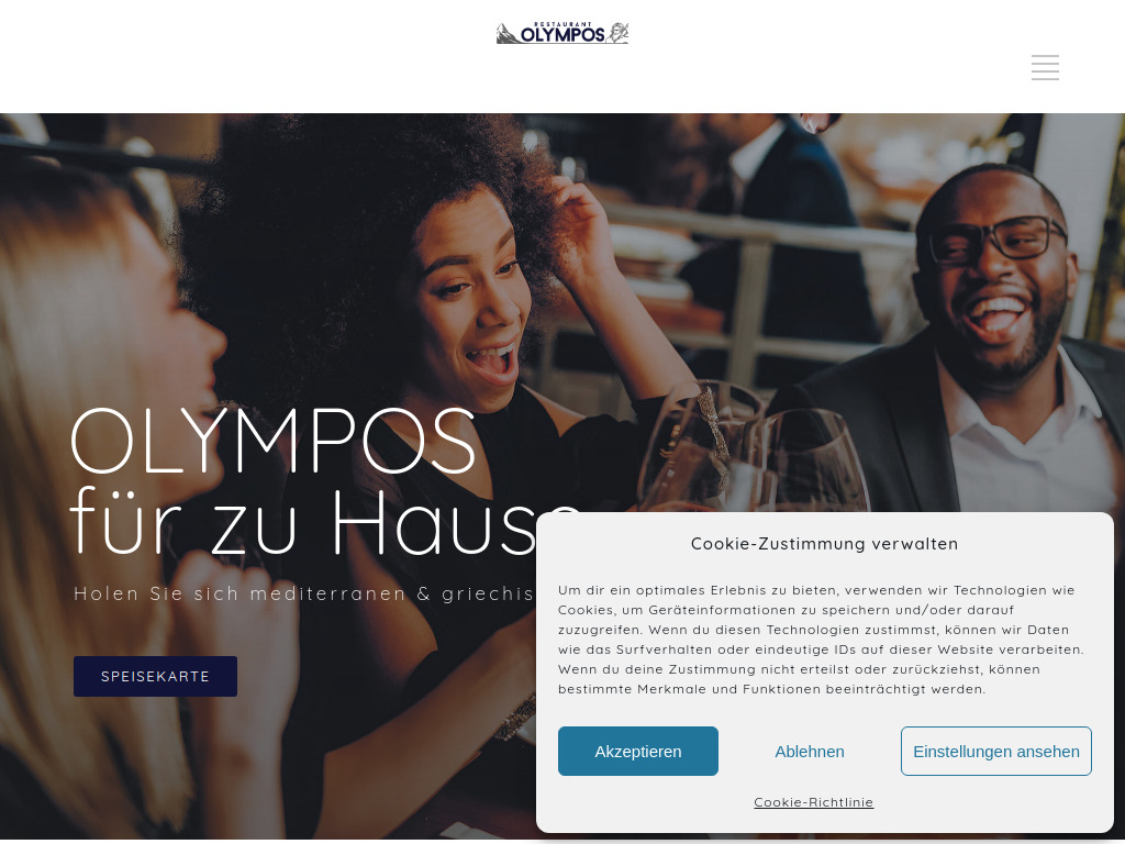 Website von Restaurant Olympos in Löningen