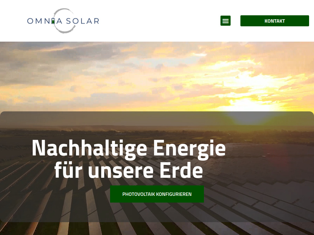 Website von Omnia Solar GmbH in Kempten