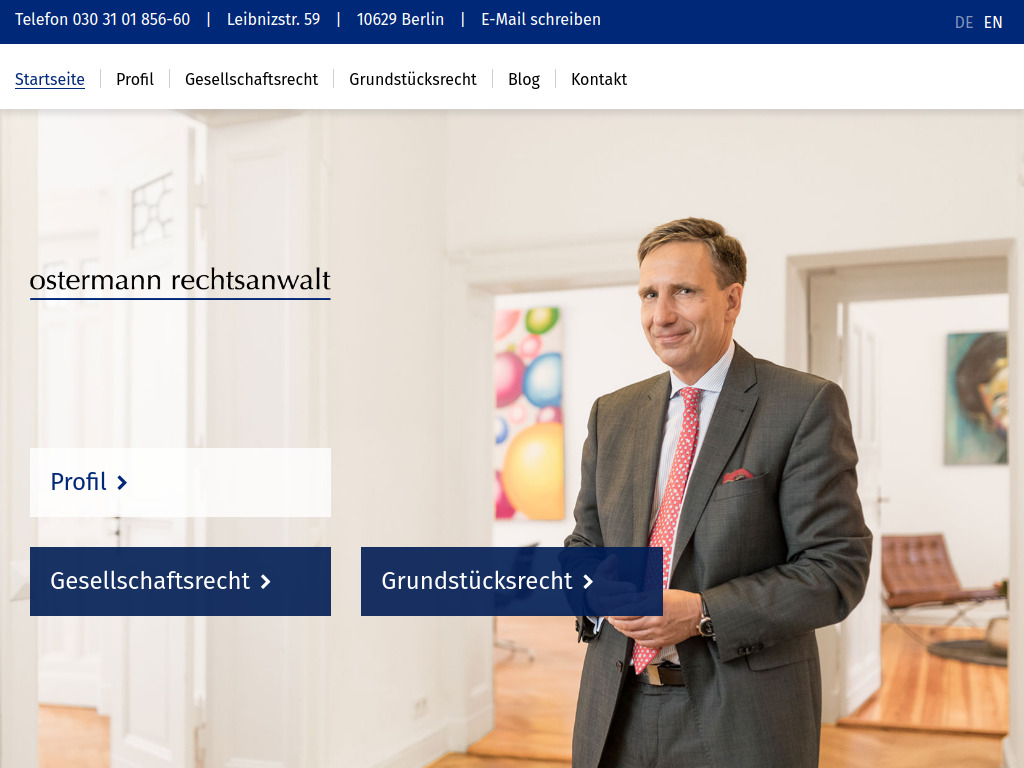 Website von Niclas Ostermann in Berlin