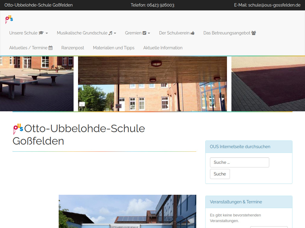 Website von Otto-Ubbelohde-Schule in Lahntal
