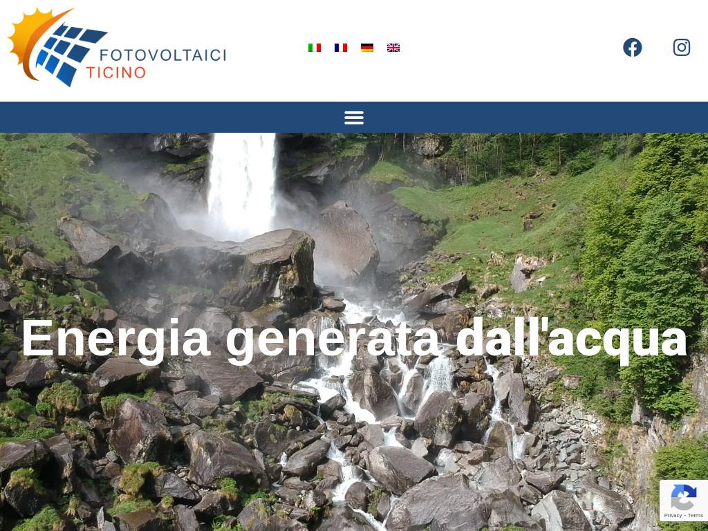 Website von Fotovoltaici Ticino