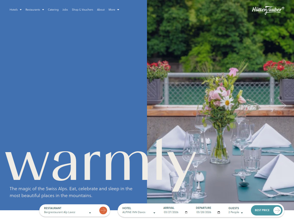 Website von Kappeler Gastro AG in Lenk im Simmental