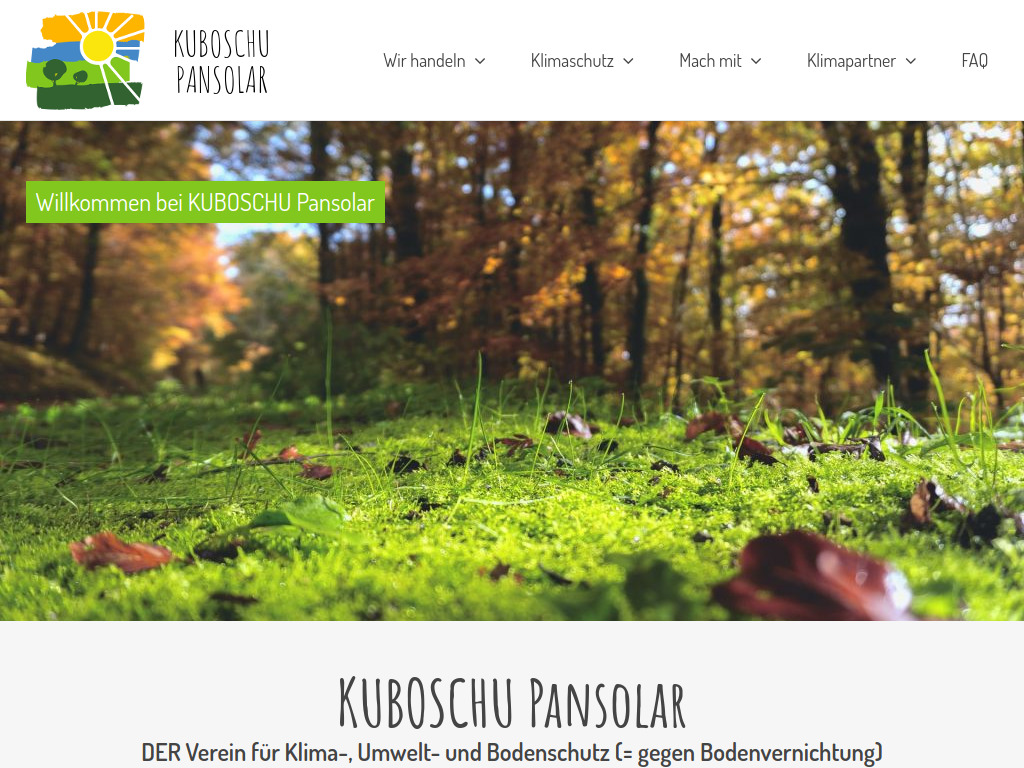 Website von KUBOSCHU Pansolar in Hornstein