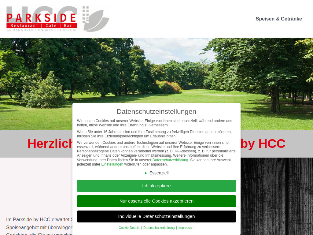 Website von Hannover Congress Centrum in Hannover