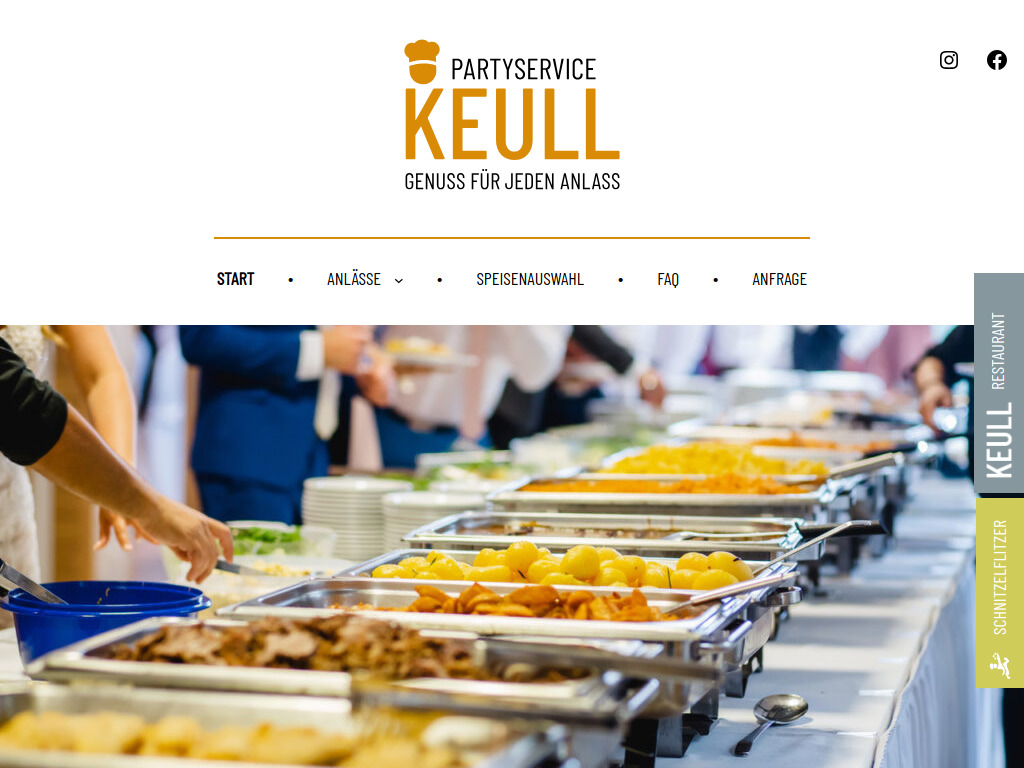 Website von Restaurant Gasthaus Keull in Coesfeld