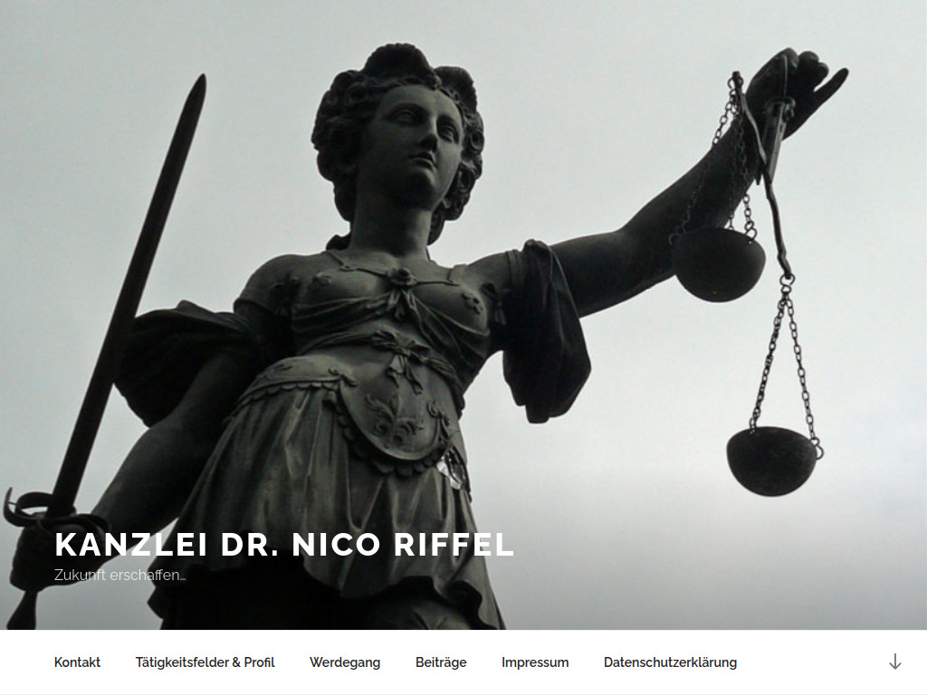 Website von Kanzlei Dr. Riffel in Seligenstadt