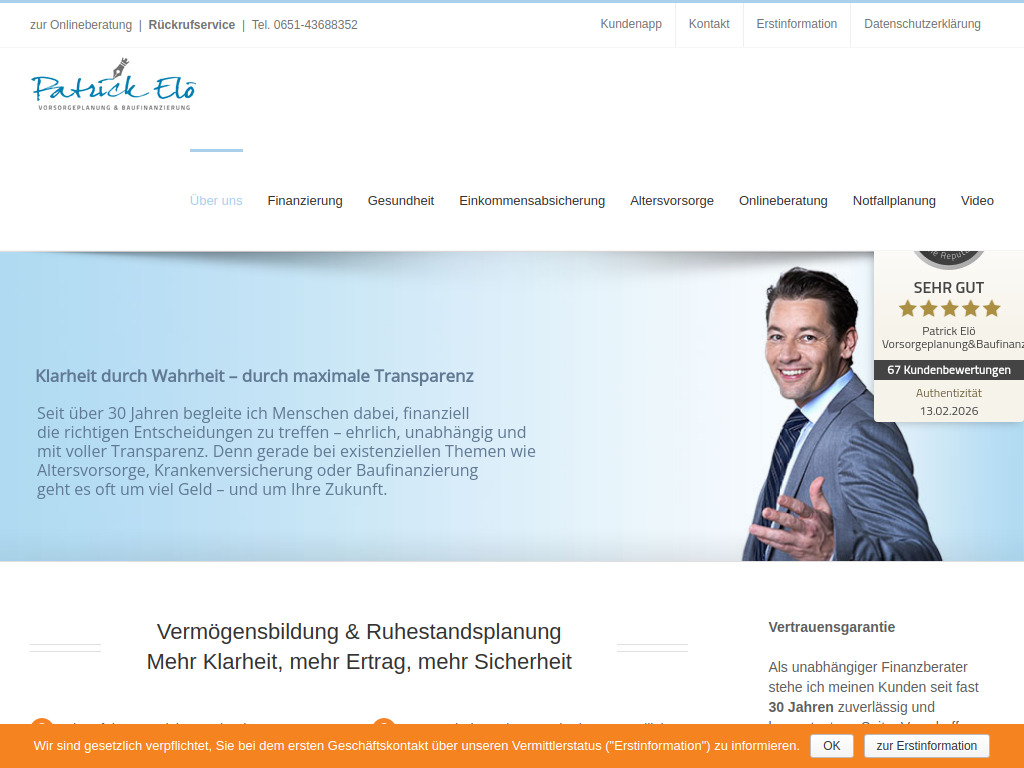 Website von Patrick Elö in Trier