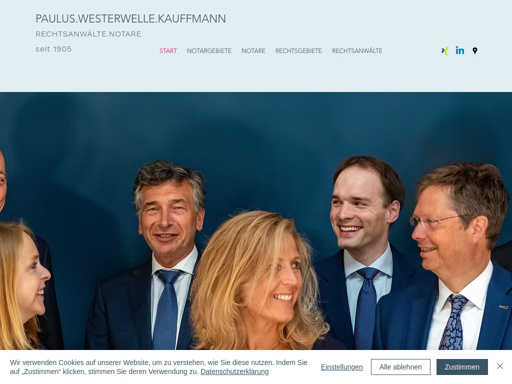 Website von PAULUS.WESTERWELLE.KAUFFMANN in Wiesbaden