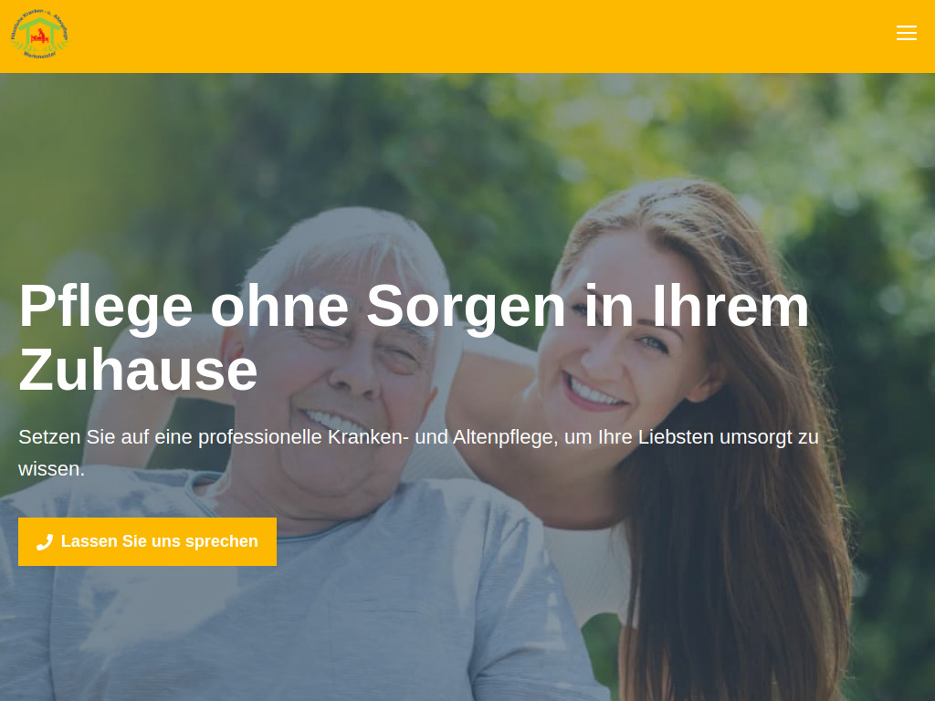 Website von Trautes Heim statt Pflegeheim - Pflegedienst Werkmeister GbR in Bad Oeynhausen