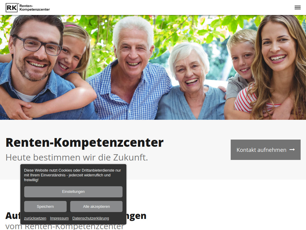 Website von RKC Unternehmensberatung UG in Cuxhaven