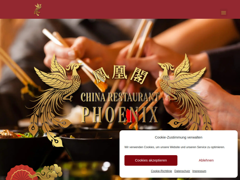 Website von China Restaurant Phoenix in Stockelsdorf