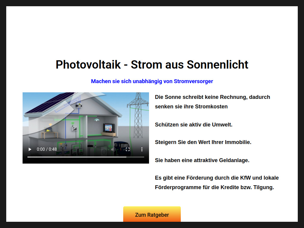 Website von Bauernfeind Energie Consulting UG in Norderstedt