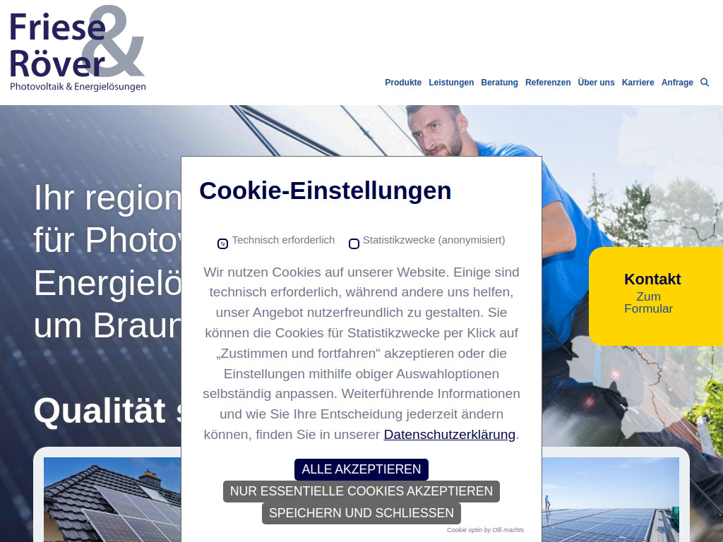 Website von Friese & Röver