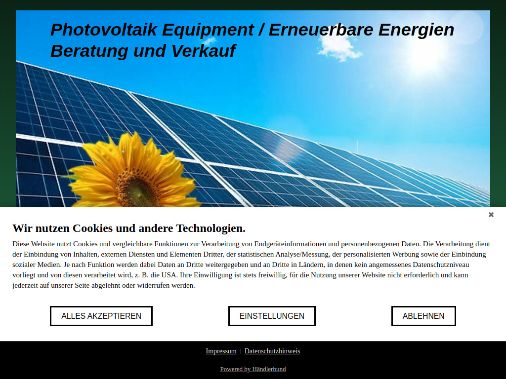 Website von Ralf Göttlicher Handelsvertretung in Bessenbach