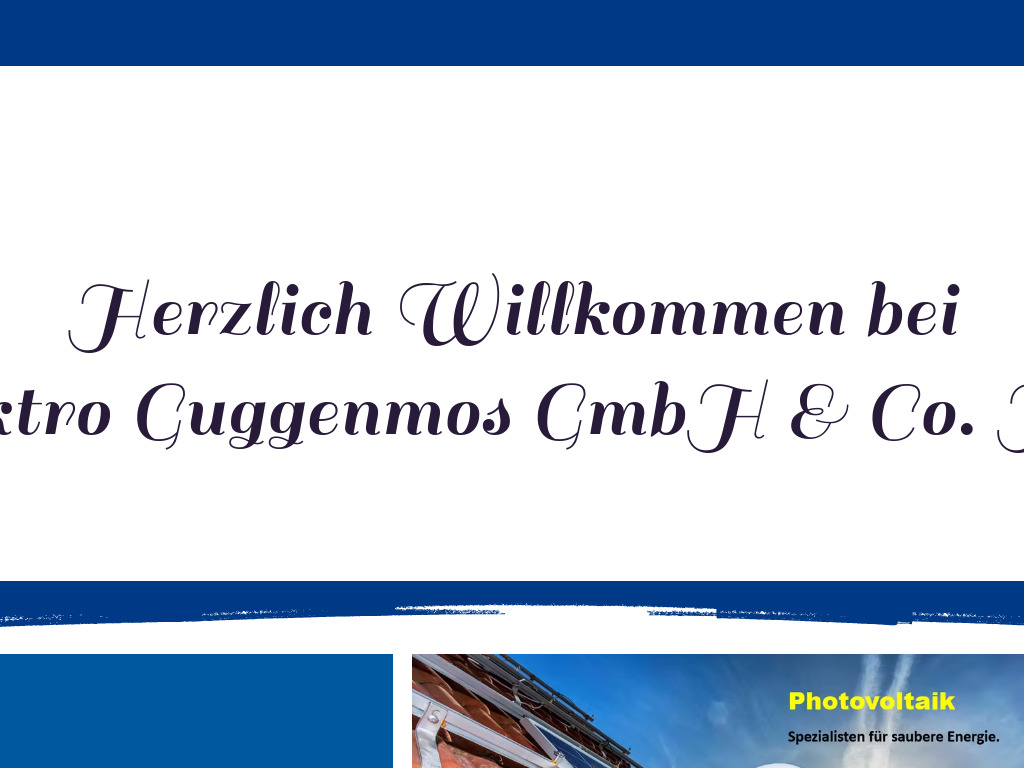 Website von Elektro Guggenmos GmbH & Co. KG in Germaringen