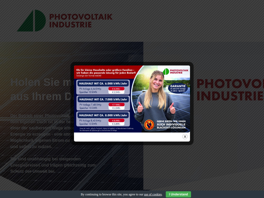 Website von IPM Photovoltaik GmbH in Ludersdorf-Wilfersdorf