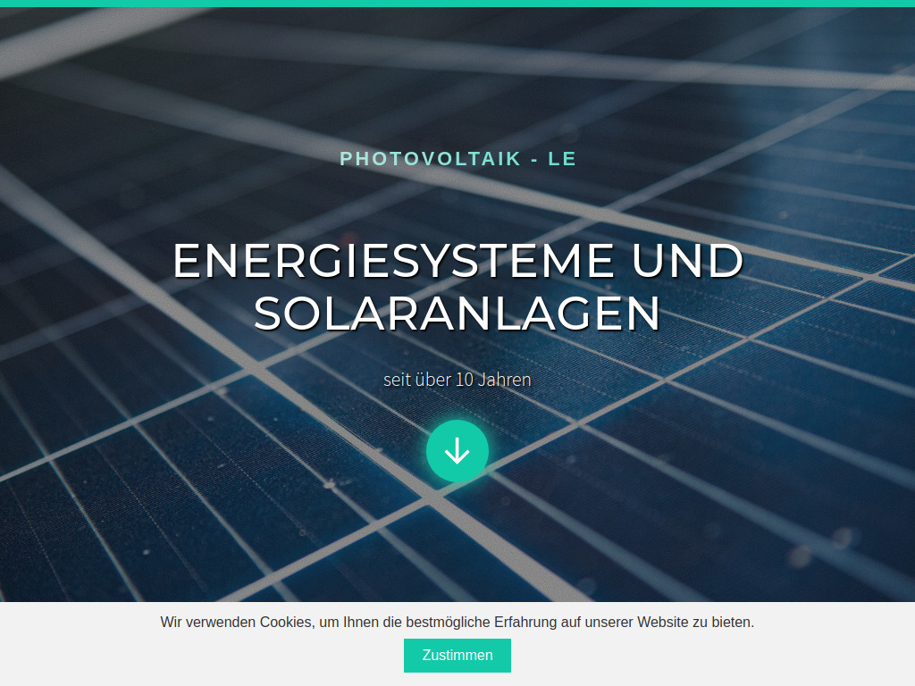 Website von Photovoltaik-Le in Podelwitz