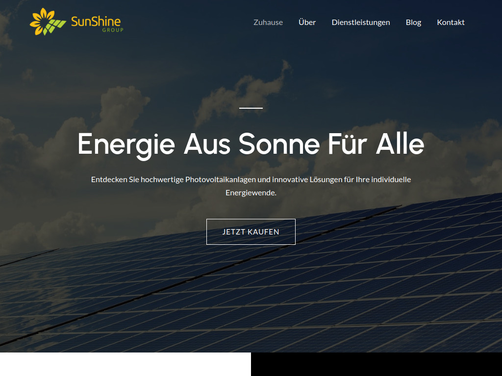 Website von SunShine Sales GmbH in Nürnberg