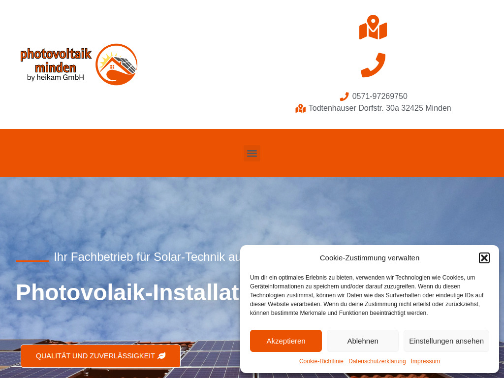 Website von Heikam GmbH in Minden