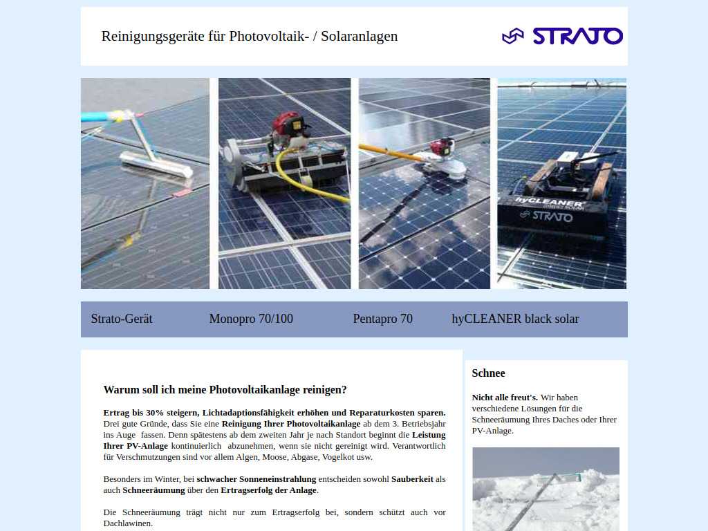 Website von STRATO AG in Zufikon