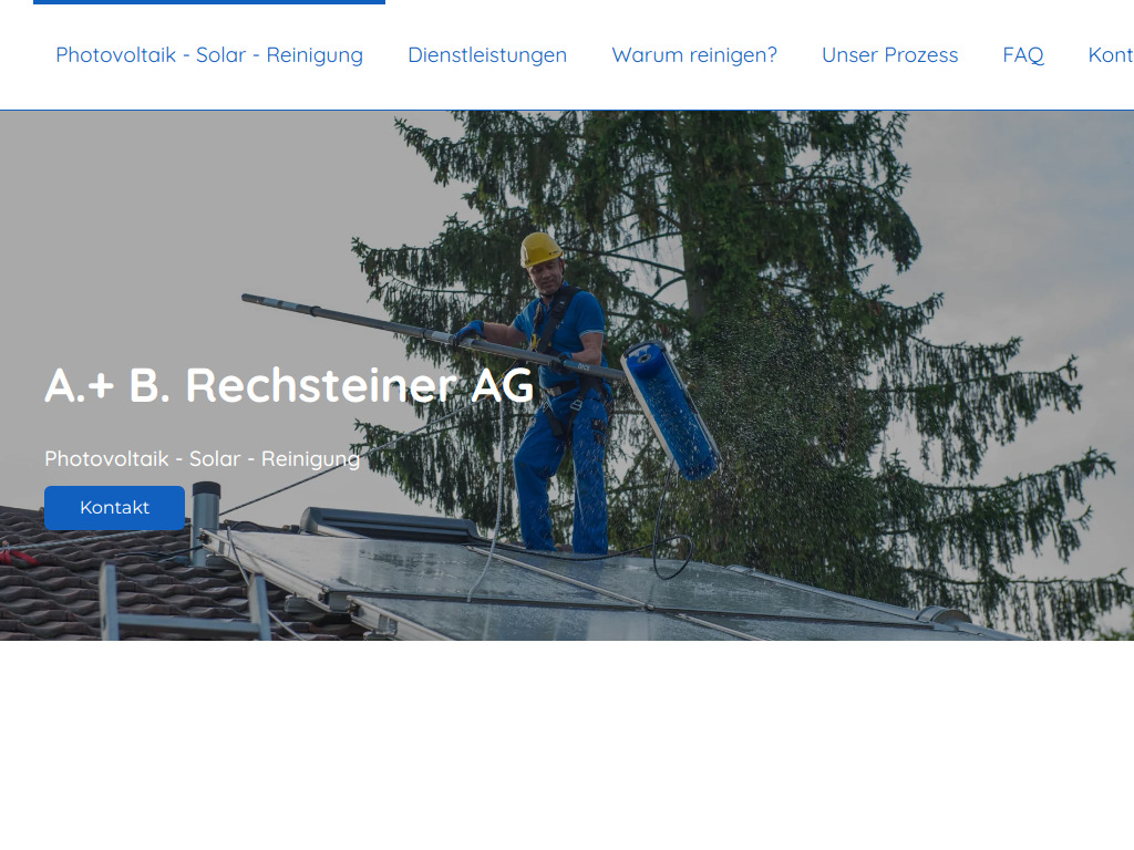 Website von A. + B. Rechsteiner AG in Basel