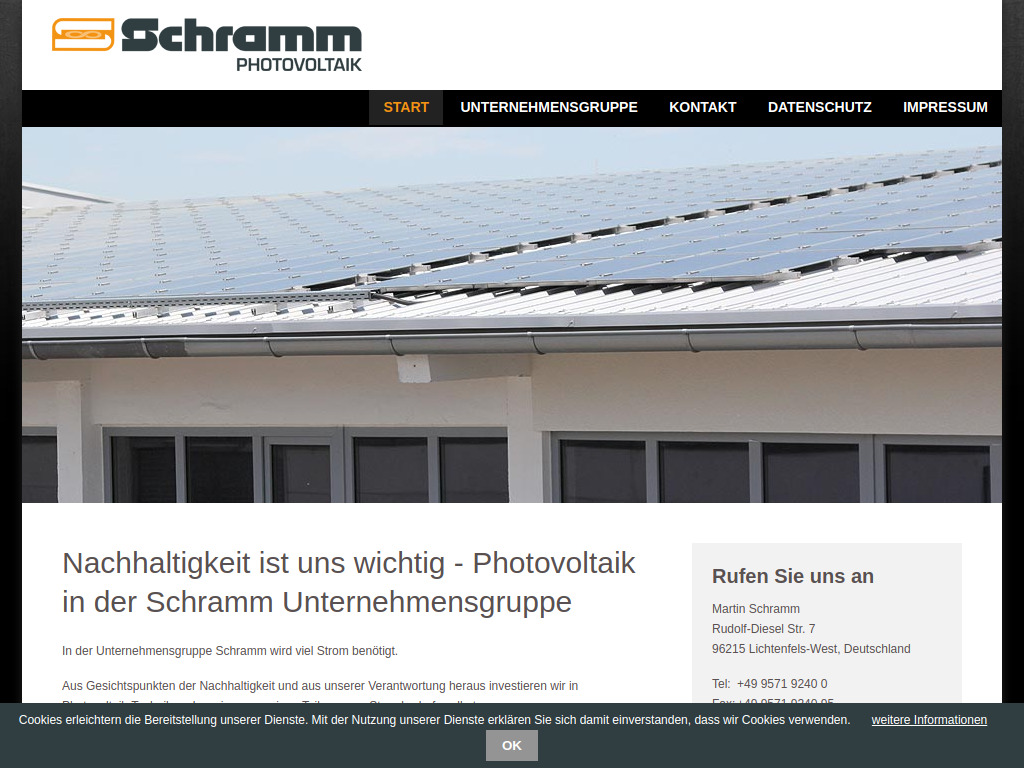 Website von Martin Schramm in Lichtenfels-West