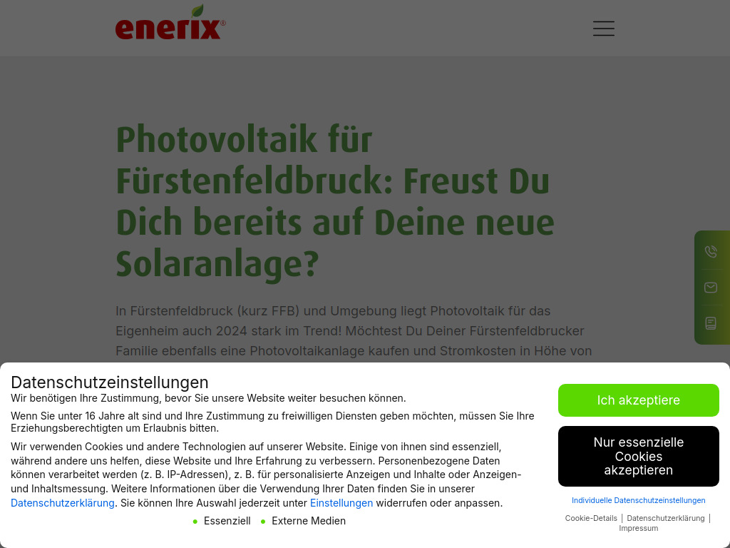 Website von Hirschberger Alternative Energietechnik GmbH & Co. KG in Kaufering