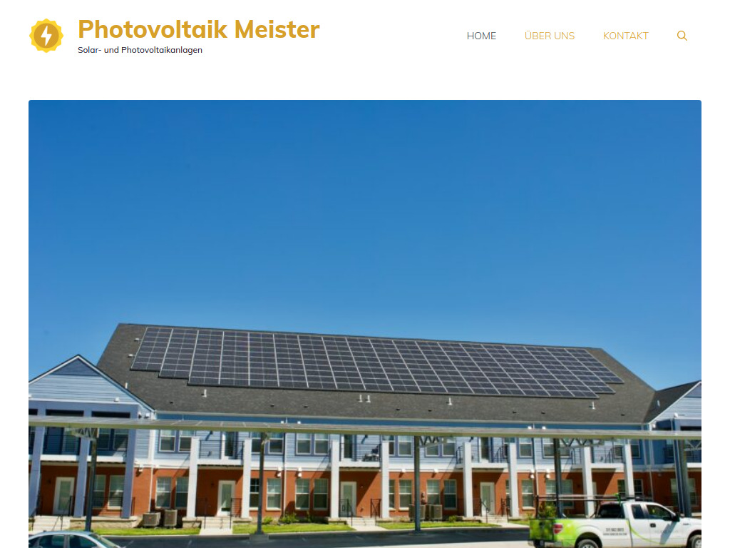 Website von Photovoltaik Meister in Berlin