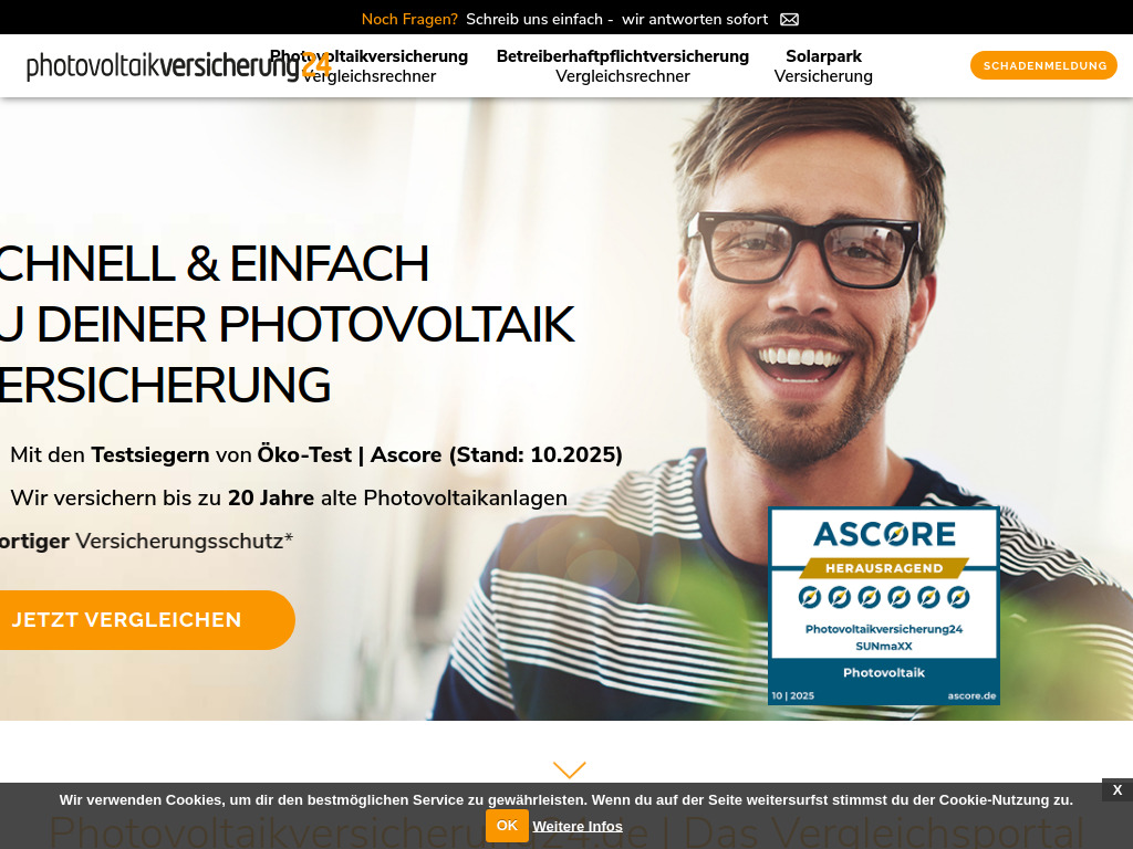 Website von smoove Versicherungsvergleich e.K. in Algermissen