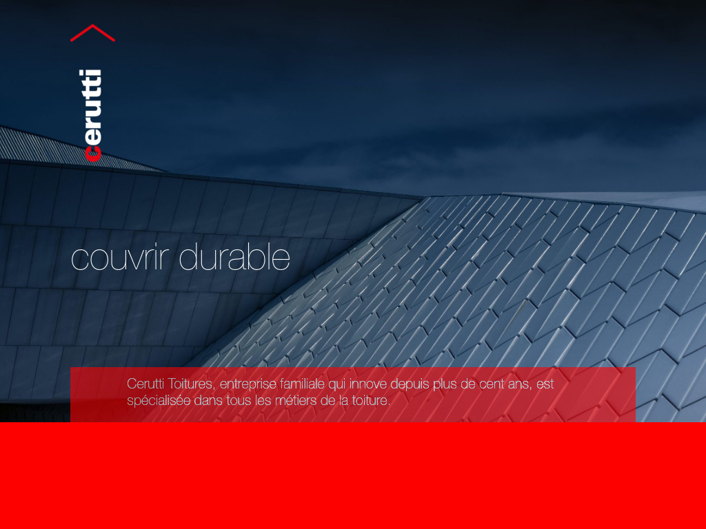 Website von Cerutti Toitures