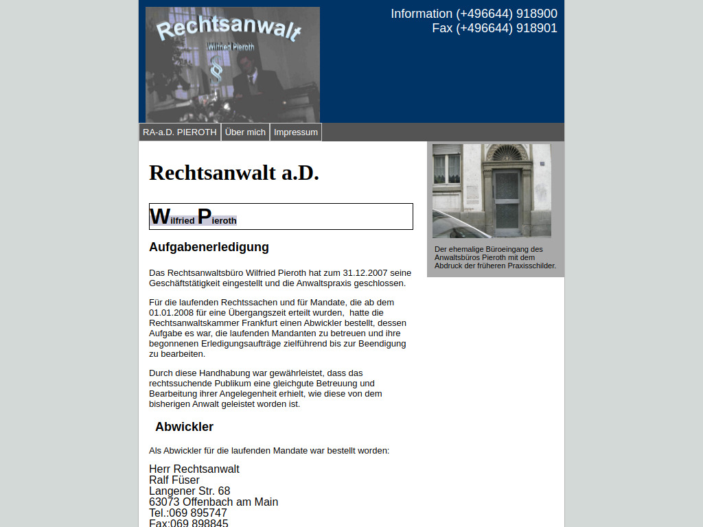 Website von RAa.D.PIEROTH in Offenbach am Main