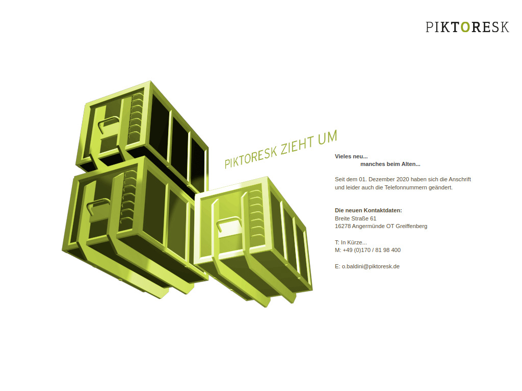 Website von Piktoresk in Angermünde OT Greiffenberg