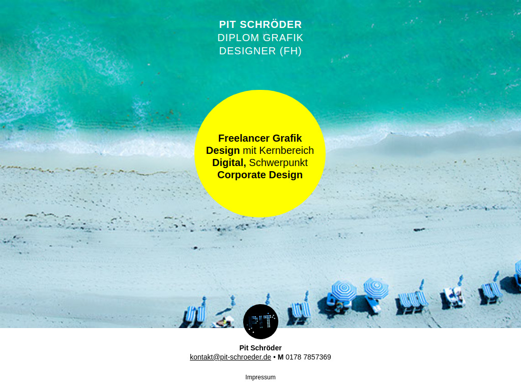 Website von Pit Schröder in Berlin