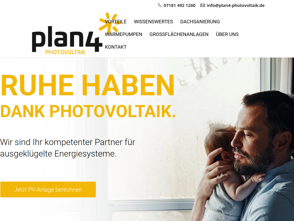 Website von Plan4 GmbH in Plüderhausen