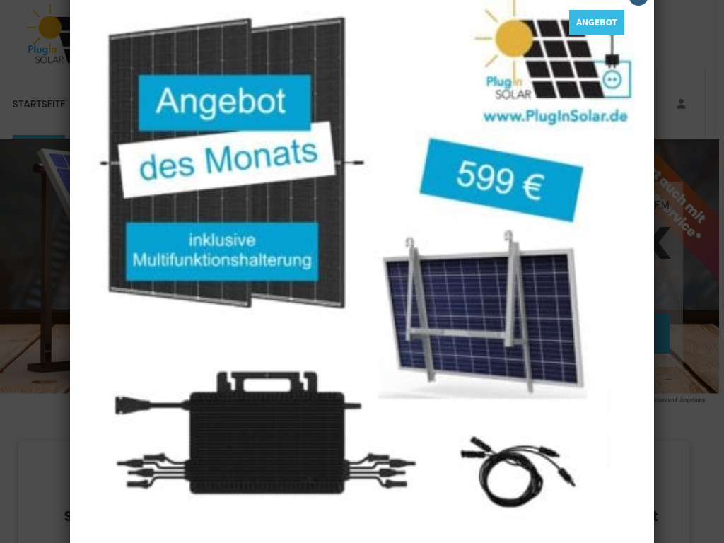 Website von PlugInSolar GmbH in Deizisau