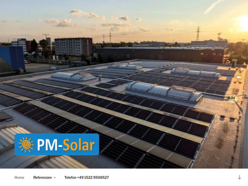 Website von PM-Solar Bad Belzig