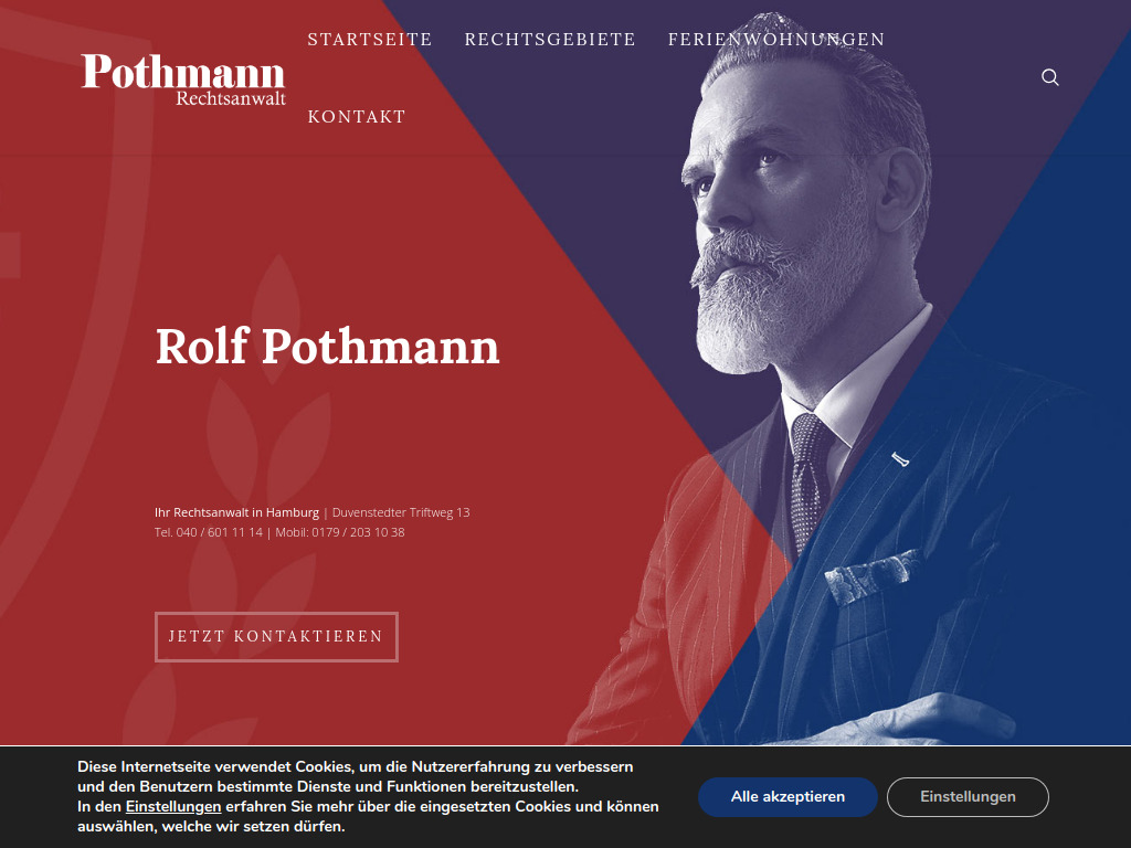 Website von Rolf Schmitman gen. Pothmann in Hamburg
