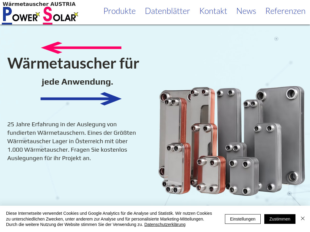 Website von Power Solar in Ansfelden