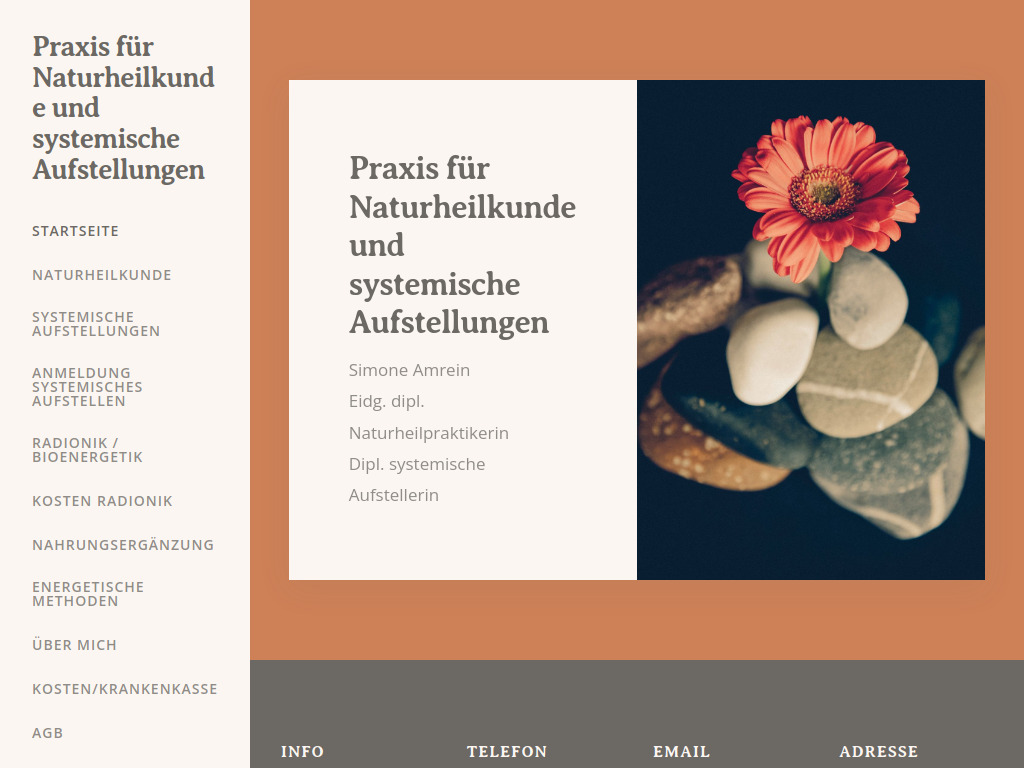 Website von gesundheitspraxis solaris in Bremgarten
