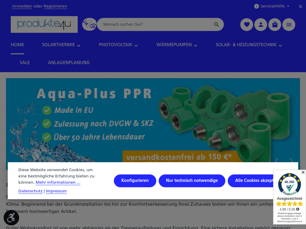 Website von Solardirekt24 GmbH in Wörrstadt